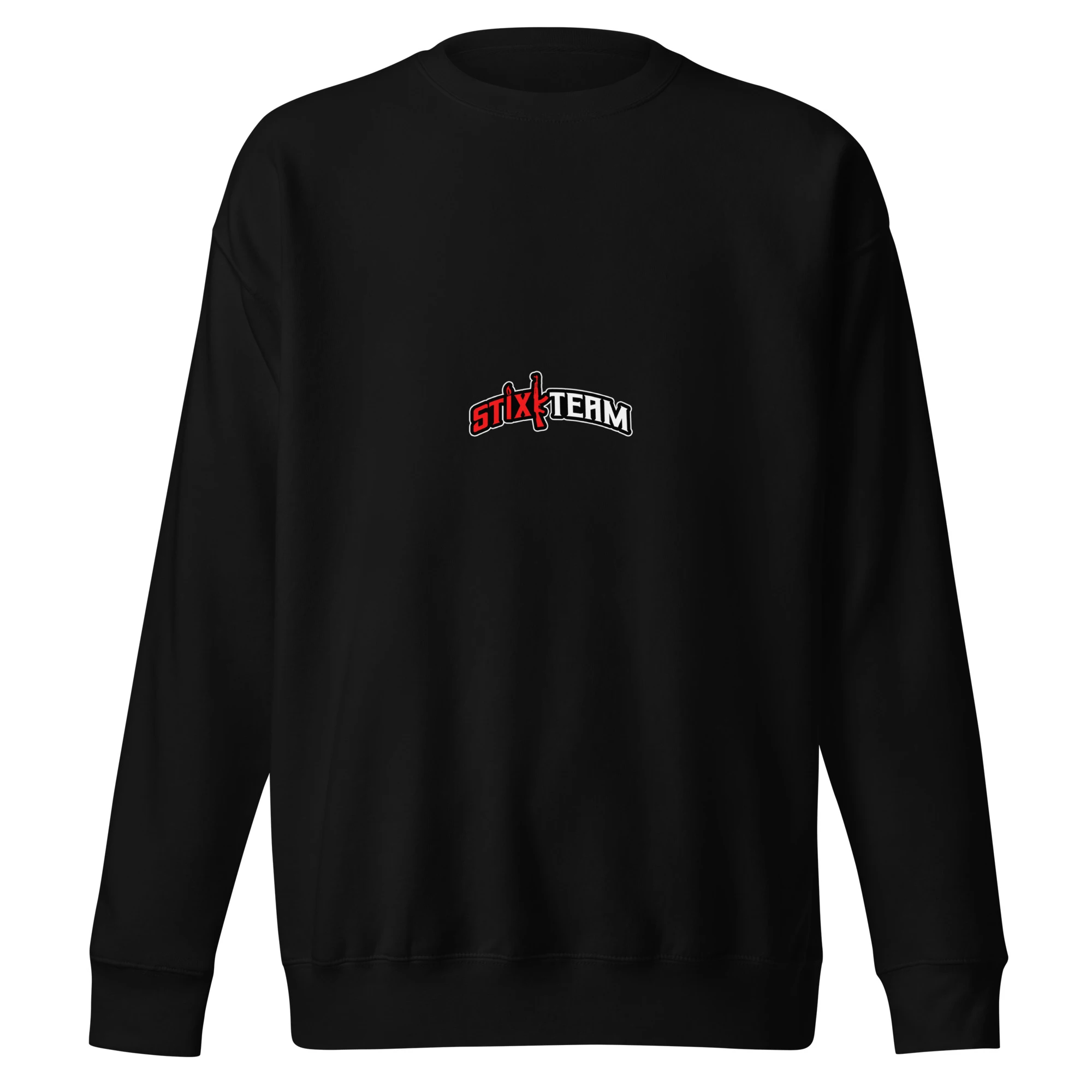Printful mockup of StixkTeam Crewneck